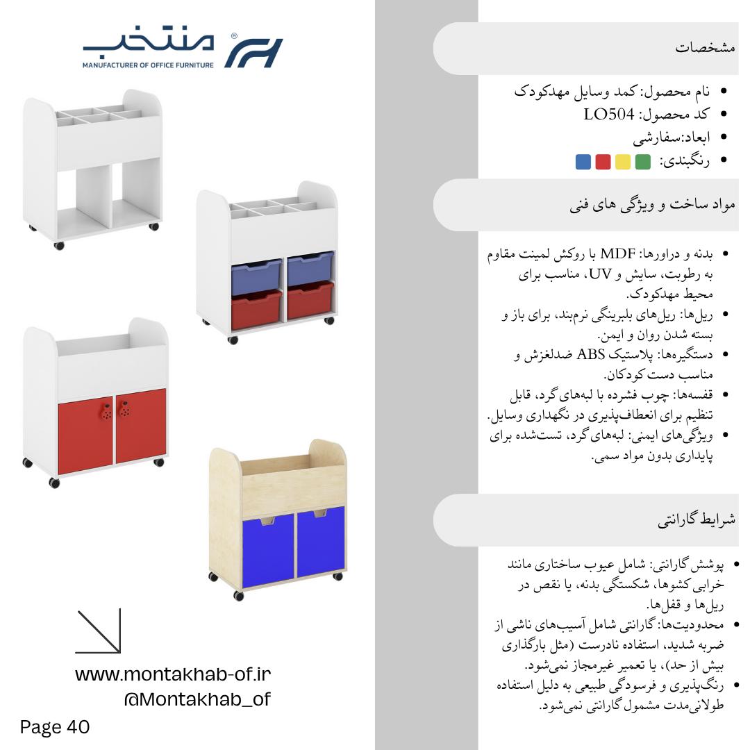 کمد وسایل مهدکودک