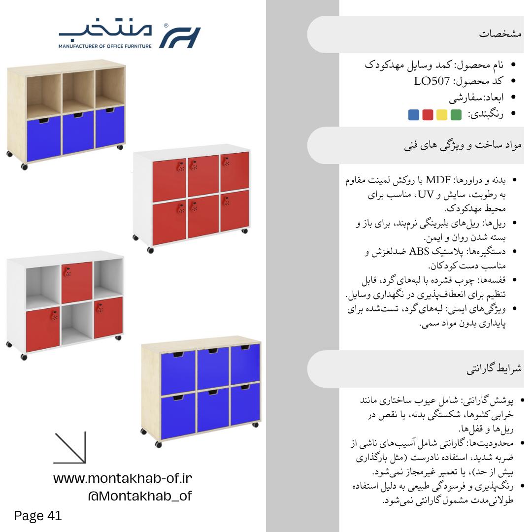 کمد وسایل مهدکودک