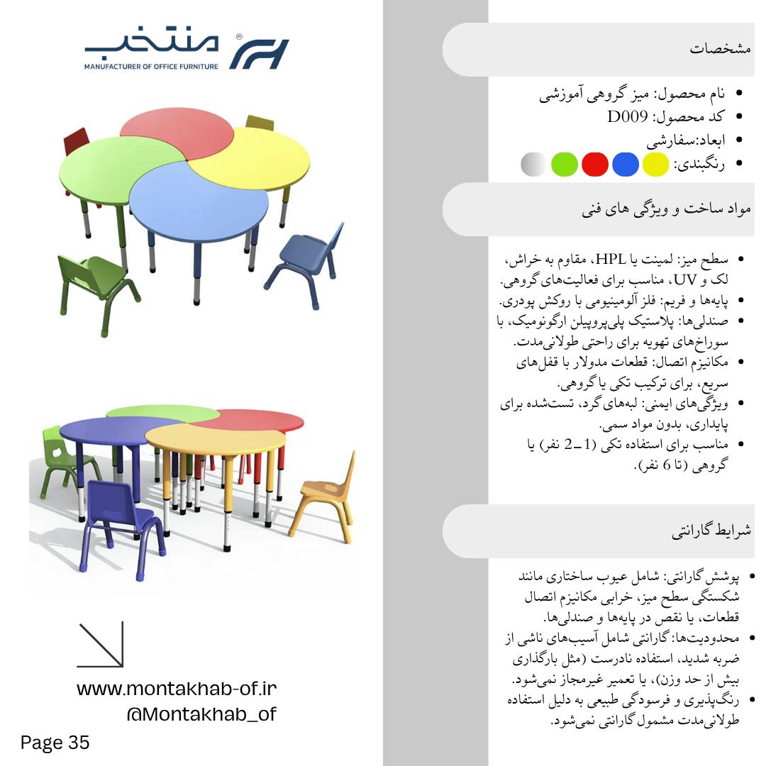 میز گروهی آموزشی